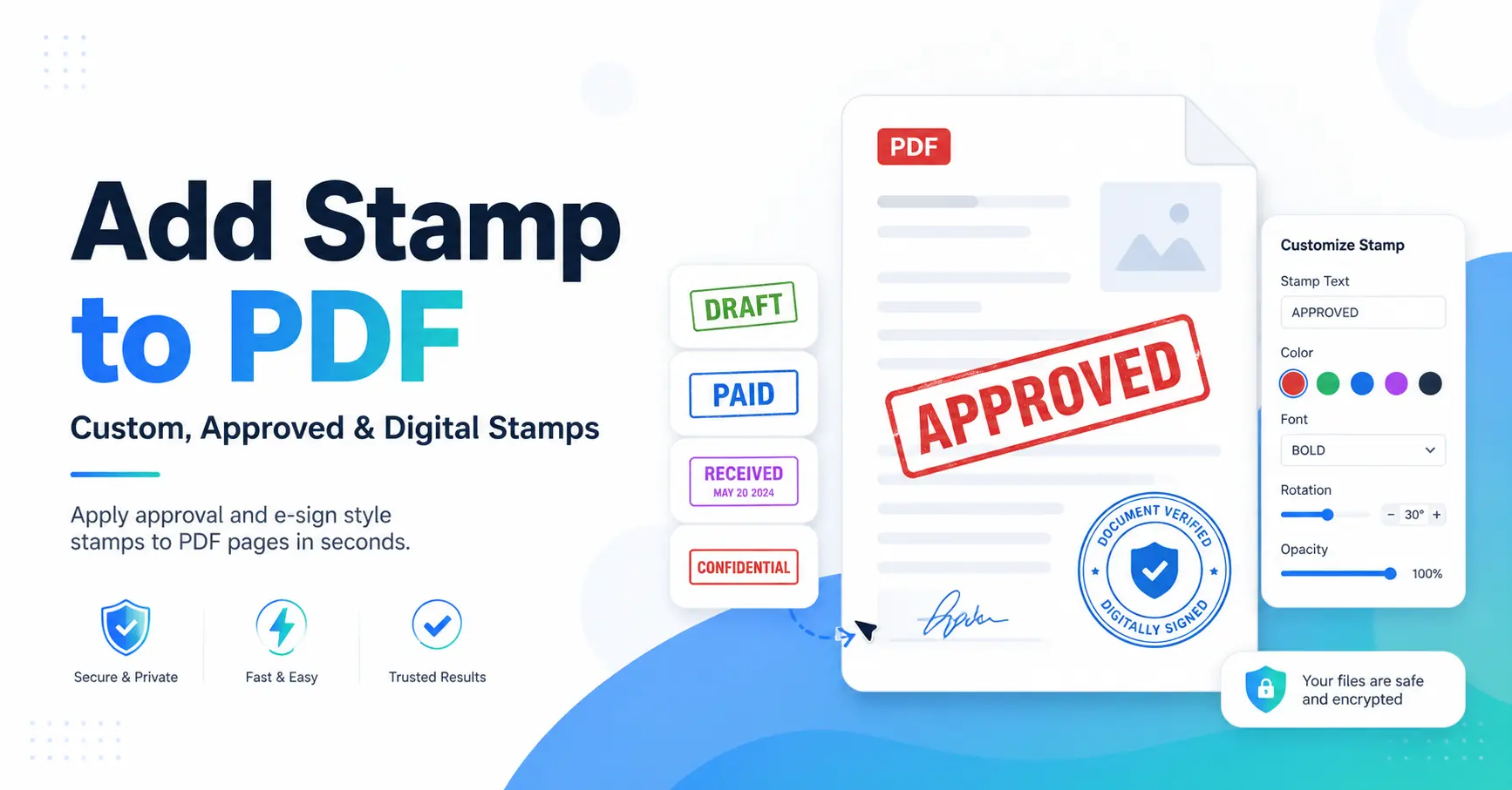 Add Stamp to PDF | Custom, Approved & Digital Stamps