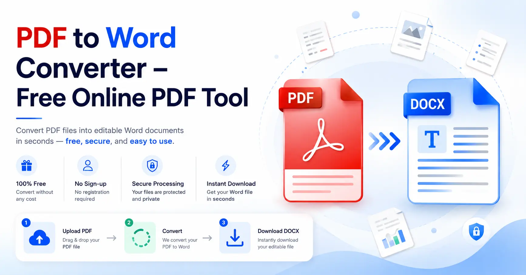 PDF to Word Converter โ Free Online PDF Tool | GoDocLab