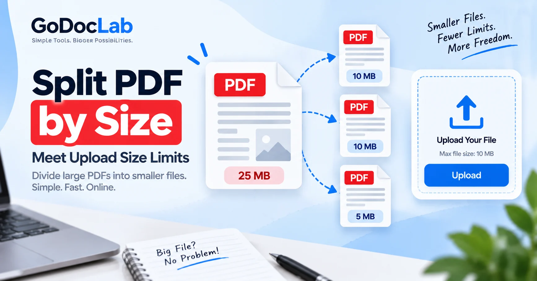Split PDF by Size | How to Meet Upload Size Limits