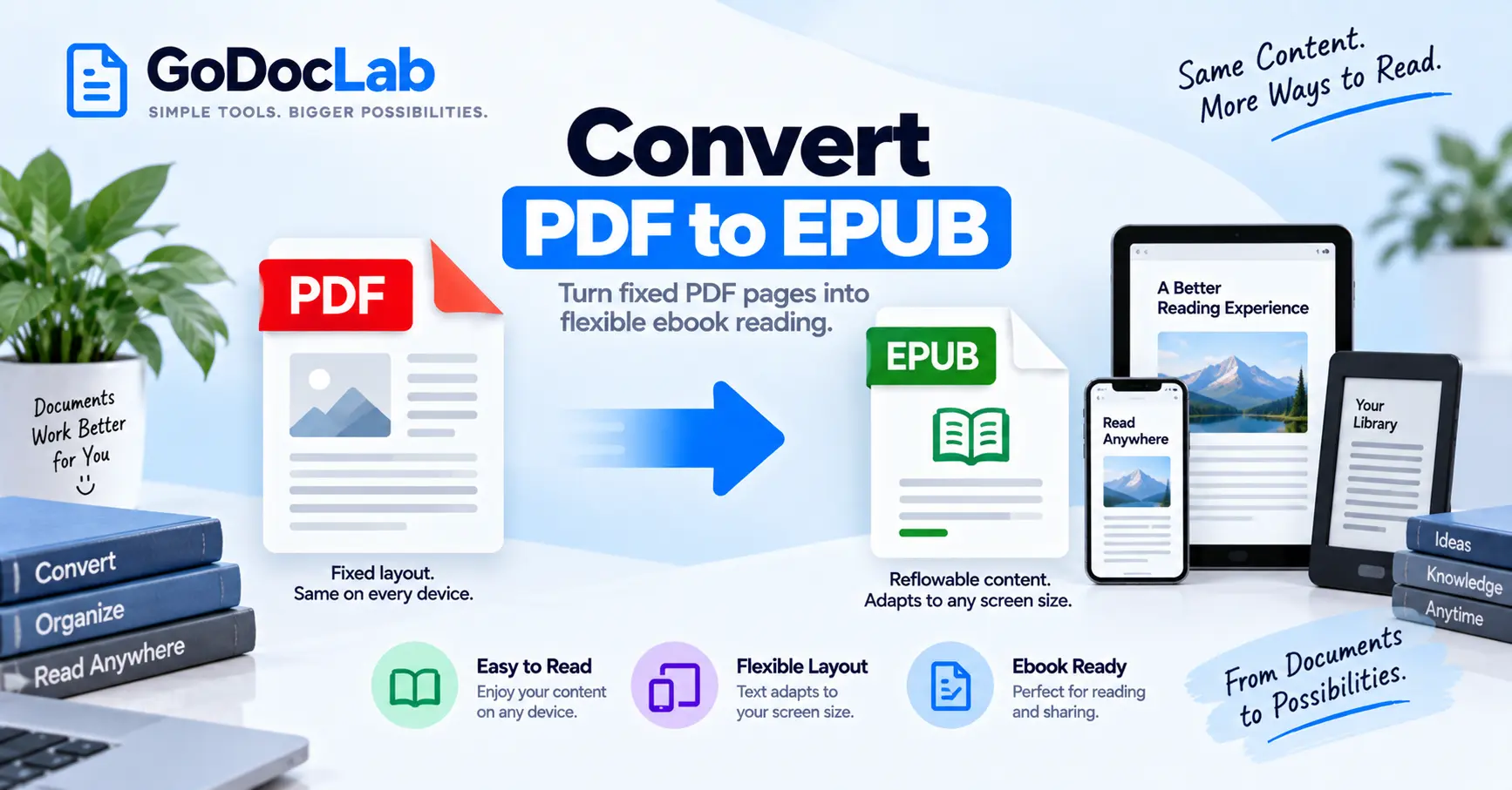 Convert PDF to EPUB | A Simple Guide for Better Ebook Reading